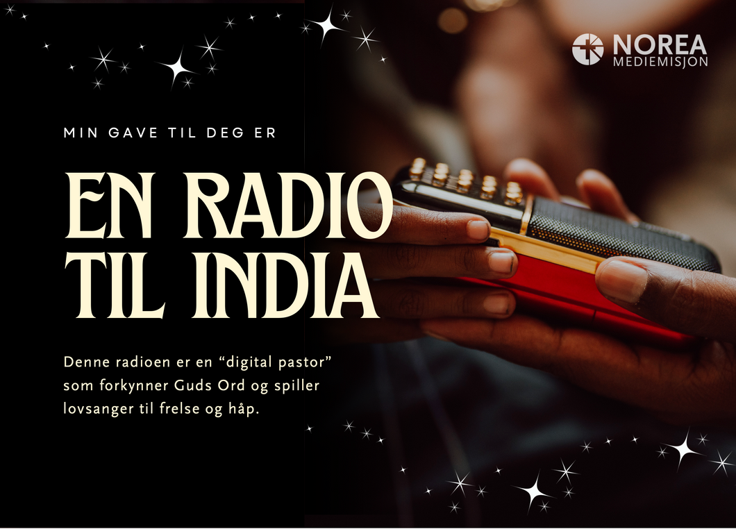 Gavekort: Gi en radio til India