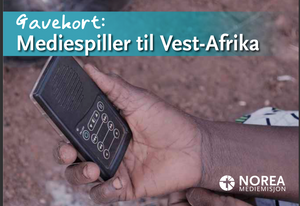 Gavekort: Mediespiller til Vest-Afrika (mva 0%)